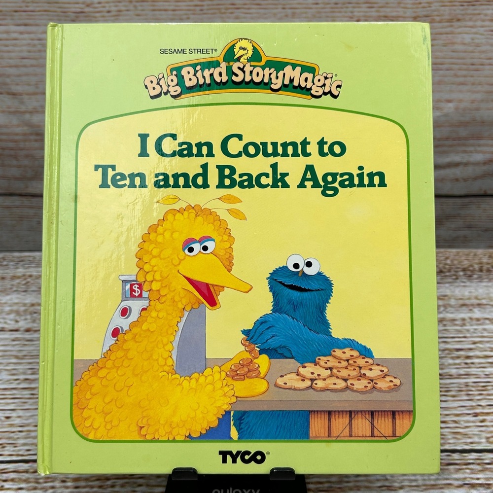 Sesame Street Big Bird StoryMagic I Can Count to Ten & Back Again 1986 Book Only
